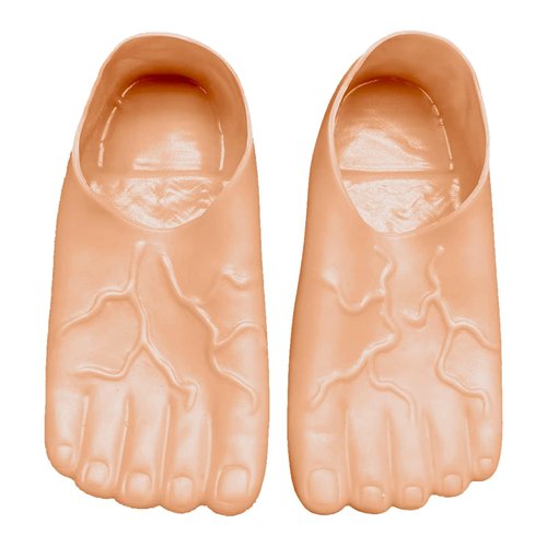 HELVAK White Elephant Gifts Christmas Gag Gifts Funny Slippers Feet slippers Jumbo Funny Bare Feet Hobbit Feet Costume Accessories Gag Gifts for Kids and Adult