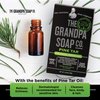 Pine Tar Bar Soap by The Grandpa Soap Company | The Original Wonder Soap | 3-in-1 Cleanser, Deodorizer & Moisturizer | 4.25 Oz.