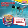 Wahu Dash Divers Pool Diving Toy Set with 5" Diving Sticks Marked with Points, 4-Piece Underwater Diving Torpedoes Set for Kids Ages 5+, Glides up to 20'