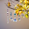 YU FENG Set 5 PCS Window Hanging Crystal Suncatcher Beads Chain Sphere Chandelier Lamps Light Pendant Curtain Wedding Decoration Gift
