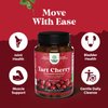 Advanced Tart Cherry Extract Capsules - Extra Strength 750mg Per Serving Equivalent Tart Cherry Capsules Uric Acid Cleanse and Joint Support Supplement - Muscle Recovery Supplement 120 Count