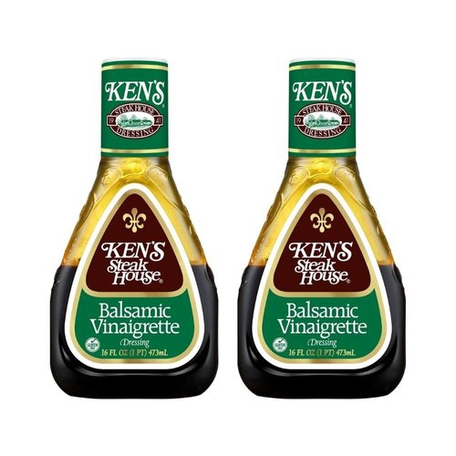Ken’s Steakhouse Dressing, Balsamic Vinaigrette Dressing, Gluten Free Dressing for Salads or Marinades, 16 FL OZ Bottle (16 Fl Oz (Pack of 2))
