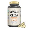 AMANDEAN Vegan Vitamin D3 K2. 5000 iu from Algae. All-Trans MK-7. 120 Softgels. Plant-Based & Carrageenan Free. Organic Coconut Oil Blend. for Mood, Bones, Heart, Teeth, Immune Health.