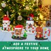 Christmas Building Blocks Sets, 4in1 Building Brickheadz Kit, Santa/Reindeer/Snowman/Gingerbread Man Blocks Bricks Set Christmas Decorations and Gifts for Kids, Boys, Girls, Adult 853PCS