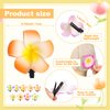 36 Pieces Plumeria Flower Hair Clips Hawaiian Foam Flower Clips Frangipani Artificial Clips for Bridal Wedding Luau Beach Tropical Vacation Party Hair Decorations(7 cm/ 2.8 inch)