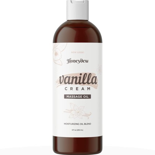 Sensual Couples Gift Stocking Stuffer - Romantic Massage Oil for Couples for Girlfriends Wives Boyfriends & Husbands - Therapeutic Grade Non GMO and Vegan Vanilla Massage Oil for Couples