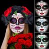 Day of the Dead Face Gems Jewels Stickers Halloween Self Adhesive Face Glitter Stickers Sugar Skull Costume Makeup Festival Stick on Rhinestone Stickers Temporary Tattoos Jewelry for Women/Men/Adults