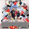 81Pcs Two Fast Race Car 2nd Birthday Party Decorations - Race Car Plates, Napkins, Tablecloth for Boys Kids' Two Year Old Party Race Car Birthday Party Supplies, Serves 20 Guest (Two Fast-20 set)