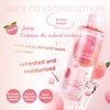 HANAJIRUSHI Cleansing Lotion | PeachScent | Sensitive Skin | Water Cleansing | Makeup Remover | Eye Makeup Remover (12.8 fl oz)