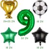 8PCS 32 inch Number 9 Balloon Soccer Balloons,Number Balloons Soccer Birthday Party Decorations,Suitable for Birthday Party World Cup Soccer Sports Theme Party Decorations