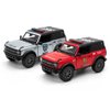 KiNSMART 2022 Ford Bronco Police & Fire Editions 2Set 5" 1:34 Scale Die Cast Metal Model Toy Trucks