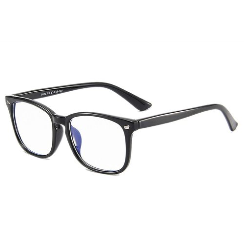 MAXJULI Blue Light Blocking Glasses,Computer Reading/Gaming/TV/Phones Glasses for Women Men(Shiny Black)