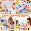 Extrapins Acrylic Paint Set for Kids,171 Pcs Washable Paint Set,Mini Paint for Kids & Adults,Acrylic Paint Strips with 24 Pcs Paintbrushes,3 Pcs Brushes Perfect for Home Classroom Party Favors