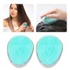 Dioche 2pcs Egg Round Shape Comb, Anti-knot Massage Comb, Wet and Dry Use Portable Scalp Massage Detangling Brush for Beauty Salon and Home