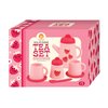 Tiger Tribe: Silicone Tea Set - Strawberry Patch - 9 Piece Kids Playset, Teapot, Saucers & More, Pretend Play Toy, Kids & Toddler Ages 1+