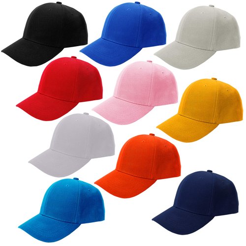 CoverYourHair Baseball Hats - Plain Dad Hat - Baseball Caps - Adjustable Sport Cap ,10 Pack Baseball Cap, Multi color,One Size