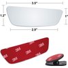 Verivue Mirrors 3.5 Inches Rectangle Shape Blind Spot Mirror for Car, Universal Fit, HD, Stick on, Frameless, Convex, Wide Angle, Side Mirror Blindspot, Adjustable Design Blind Spot Mirrors 2 Pack