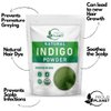 Natural Indigo Powder For Hair Dye | Natural Black Hair | Indigofera tinctoria | By Proud Planet (16 ounce | 1 Pound)