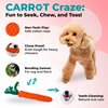 TrainTail Dog Toys Set for Small Medium Dogs, Cute Plush Toys with Rope Carrot Monkey Ball for Puppy Teething Chewing Play