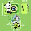 Kids Camera Toys with Dual HD 1080P Video Recording, 32G SD Card, Puzzle Games, and Eye-Protective Screen, Christmas & Birthday Gift for Ages 3-12,Includes Cute Panda Pendant (Green)