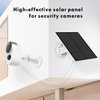 Solar Panel for Security Camera, 5W USB Solar Panel for Micro USB and USB-C Port Outdoor Rechargeable Battery Camera, Solar Panels with 9.8ft Cable, Adjustable Wall Mount, IP65 Waterproof, 2 Pack