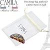Camila Paris CP3644 French Hair Barrette Clip Oval Brown and Onyx, Strong Hold Grip Hair Clips for Women, No Slip Rubberized Metal Closure, Durable Styling Girls Hair Accessories, Made in France