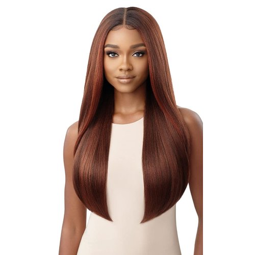 Outre Perfect Hairline Synthetic 13X6 HD Lace Front Wig - BEXLEY (Color:1 Jet Black)