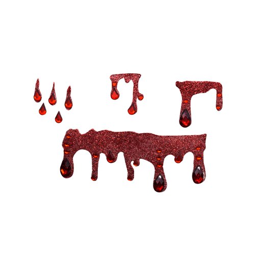 Halloween Cospaly Face Jewels Vampire Blood Costume Festival Face Gems Stick on Rhinestone Tattoo Stickers Pasties Self Adhesive Temporary Tattoos Fashion Jewelry for Party (Vampire)