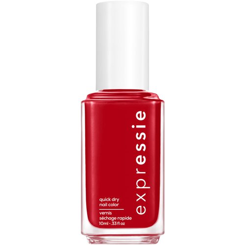 Essie expressie, Quick-Dry Nail Polish, 8-Free Vegan, Blue Toned Red, Seize The Minute, 0.33 fl oz