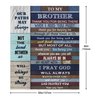 Mubpean Gifts for Brother, Brother Gifts Blanket 60"x50", Brother Gifts from Sister, Big Brother Gift, Brother Birthday Gift, Birthday Gifts for Brother, Brother Gifts Christmas,Best Brother Ever Gift