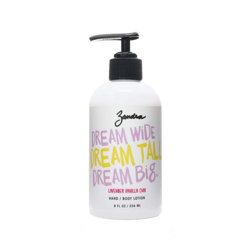 Zandra Hand+Body Lotion - Made with Jojoba Oil and Shea Butter, Fully Absorbent and Handmade - LAVENDER VANILLA CHAI (8 oz)