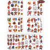 188 Pieces Cute Football Temporary Tattoos Stickers,20 Sheets American Football Themed Tattoos Stickers Party Decoration Supplies Party favors for Kids Adults