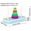 TANCH Hanoi Tower Puzzle All in One Logical Thinking Tower of Hanoi Brain Teaser Puzzle Stacking Boxes Game Toys for Kids and Adults 10 Rings