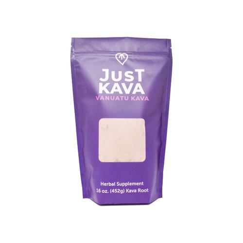 Just Kava Vanuatu Kava Powder Herbal Supplement for Relaxation 16 OZ (452g)