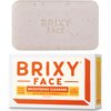 BRIXY Exfoliating Facial Cleansing Bar Even Skin Tone – Rice Powder And Vitamin C, Ceramide & Niacinamide Support A Healthy Skin Barrier, Soap Free, pH Balanced And Vegan