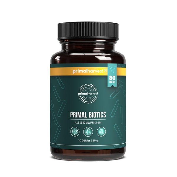 Primal Harvest Restore for Gut Health, Primal Gut Restore w/POSTbiotics, PREbiotics and PRObiotics for Women and Men, 60 CT - Digestion, Colon Cleanse, Immunity Support - Helps Leaky Gut Repair