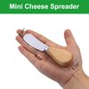 ProudMoore 10 Pcs Cheese Spreader Knives, Mini Butter Knife Spreader with Wooden Handle, Stainless Steel Cheese Knife Set for Charcuterie Board, Sandwich, Appetizers, Cocktail Spreading Knife
