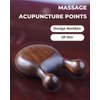 Melous Gua Sha Massager for Face, Natural Sandalwood Wooden Guasha Scraping Massage Tool for Face, Eye Neck Body Muscle Relaxing Prevents Wrinkles