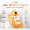Persimmon Body Wash for Body Odor Control – Purifying Deodorizing Soap for Eliminating Nonenal Body Odor – Underarms, Intimate Inner Thigh, Bikini Area, Smelly Feet – Natural Deodorant Soap, Kids Safe
