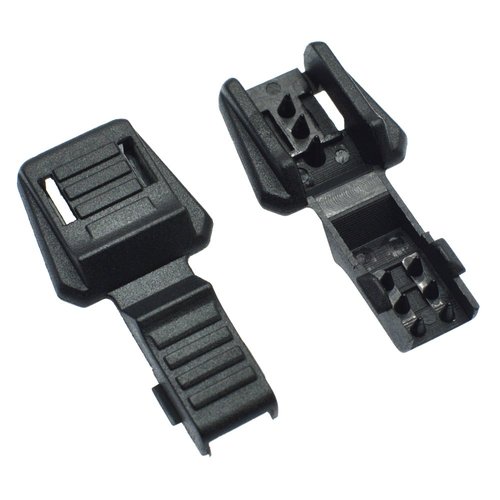 50pcs Zipper Pull Cord Lock Cord Ends Paracord Clips Plastic Buckle for Paracord Cord,Shoes,Molle Backpack Accessories