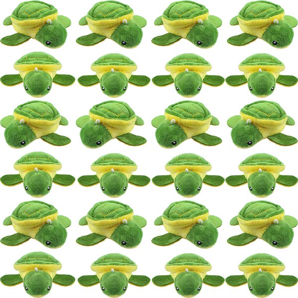 HyDren 24 Pcs Small Turtle Stuffed Toy Soft Sea Turtle Animal Plush Toys Adorable Turtle Stuffed Animal Plush Turtle Toy Turtle Party Decoration for Birthday Beach Ocean Party(Vivid Style)