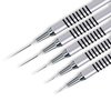 Nail Art Liner Brushes, 5Pcs, Size 5/8/11/15/20mm Nail Art Tools with Striping Nail Art Brushes for Long Lines, Thin Details, Fine Drawing. Striper Brushes Set Christmas Gift for Women