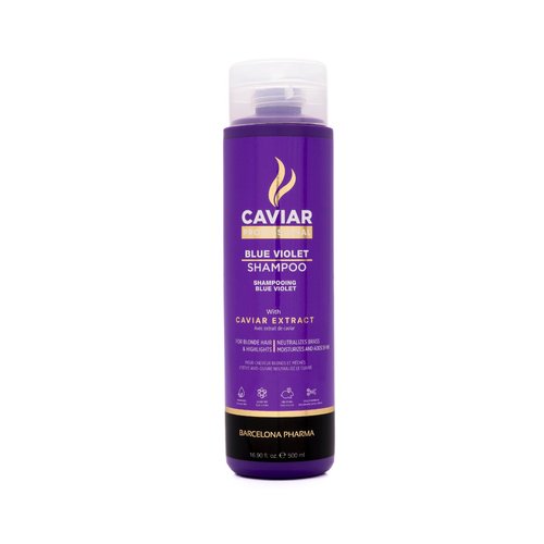 Caviar Professional Blue Violet Shampoo | Neutralizes Brassy Tones In Blonde Hair | Sulfate Free, Hydrating Shampoo For Color Treated, Blonde, Bleached and Platinum Hair