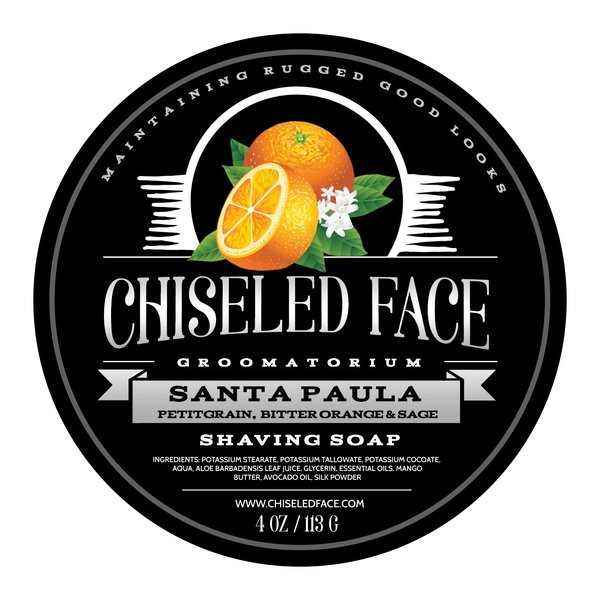 Santa Paula Citrus - Handmade Luxury Shaving Soap from Chiseled Face Groomatorium
