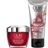 Olay Face Wash Regenerist Advanced Anti-Aging Pore Scrub Cleanser (5.0 Oz) and Micro-Sculpting Face Moisturizer Cream (1.7 Oz) Skin Care Duo Pack, Total 6.7 Ounces