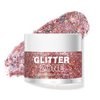MIELIKKI Glitter Gel for Face and Body, Sparkling Holographic Body Shimmer Gel, Reflective Diamond Sequins Pigment for Eye Lip Hair Nails Paint, Festival Rave Accessories, 08