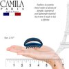 Camila Paris CP3081 French Hair Clip for Women, Blue, Girls Hair Claw Clip Jaw Fashion Durable and Styling Hair Accessories for Women, Luxury Ladies Strong Hold No Slip Grip Clamp, Made in France
