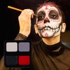 Face Painting Kit, Black White Red Gray Face Paint, Face Paint Crayons, Face Body Painting Kit for Halloween Clown Makeup, Cosplay, Costume, SFX Special Effect
