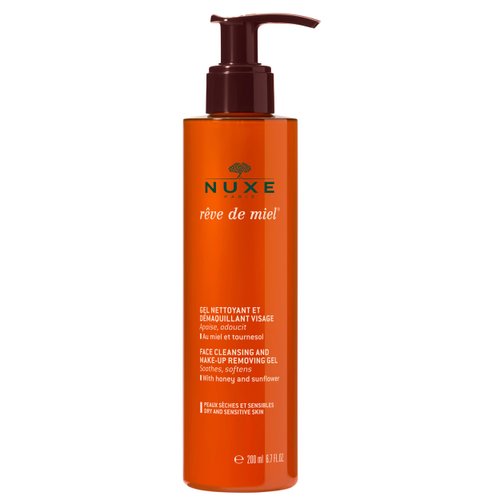 NUXE Rêve de Miel Facial Cleanser &amp; Makeup Removing Gel - Soothing Softening Cleanser with Honey ...