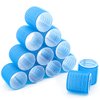 Hair Roller Set 12pcs, Hair Curlers Rollers Self Grip Hair Roller with Clips, Hair Rollers Salon Hair Dressing DIY Curly Hairstyle, Jumbo, random color